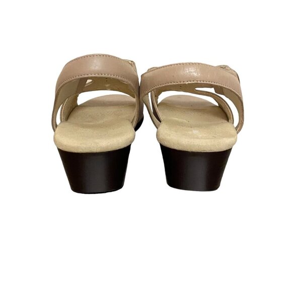 SAS Sunburst Tripad Comfort Leather Heeled Sandal in Tan Size 10 - Picture 4 of 8